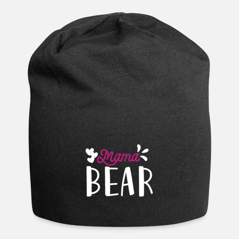 Mama Bear - Jersey Beanie - black