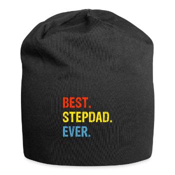 Best Stepdad Ever Bonus Dad Gift Fathers Day - Jersey Beanie - black - Front