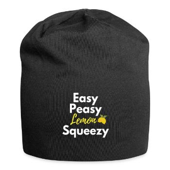 Easy Peasy lemon squeezy - Jersey Beanie - black - Front