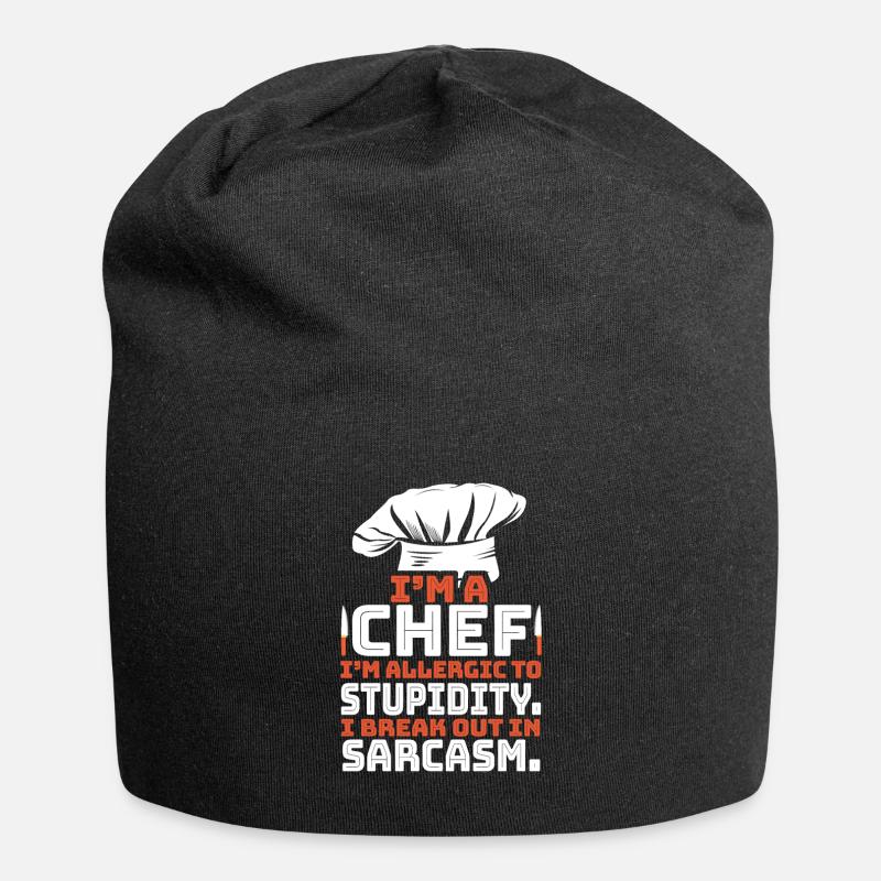 Chefkoch - Jersey-Beanie - Schwarz