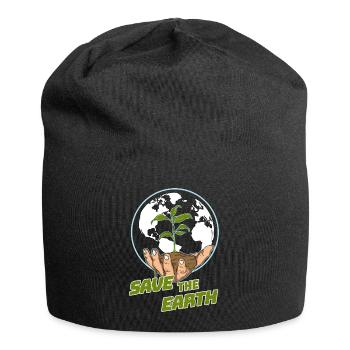 Save The Earth World Climate Protection Earth Day - Jersey Beanie - black - Front
