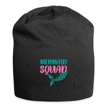 Funny Little Mermaid Women Girl Mom Men Birthday - Jersey-Beanie - Schwarz - Vorne