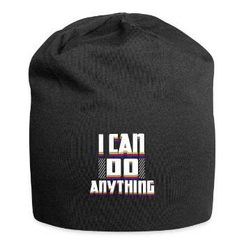 Ich Kann Alles Schaffen - Jersey-Beanie - Schwarz - Vorne