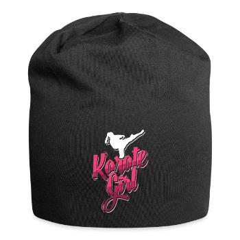 Fille de karaté - Bonnet en jersey - noir - Devant