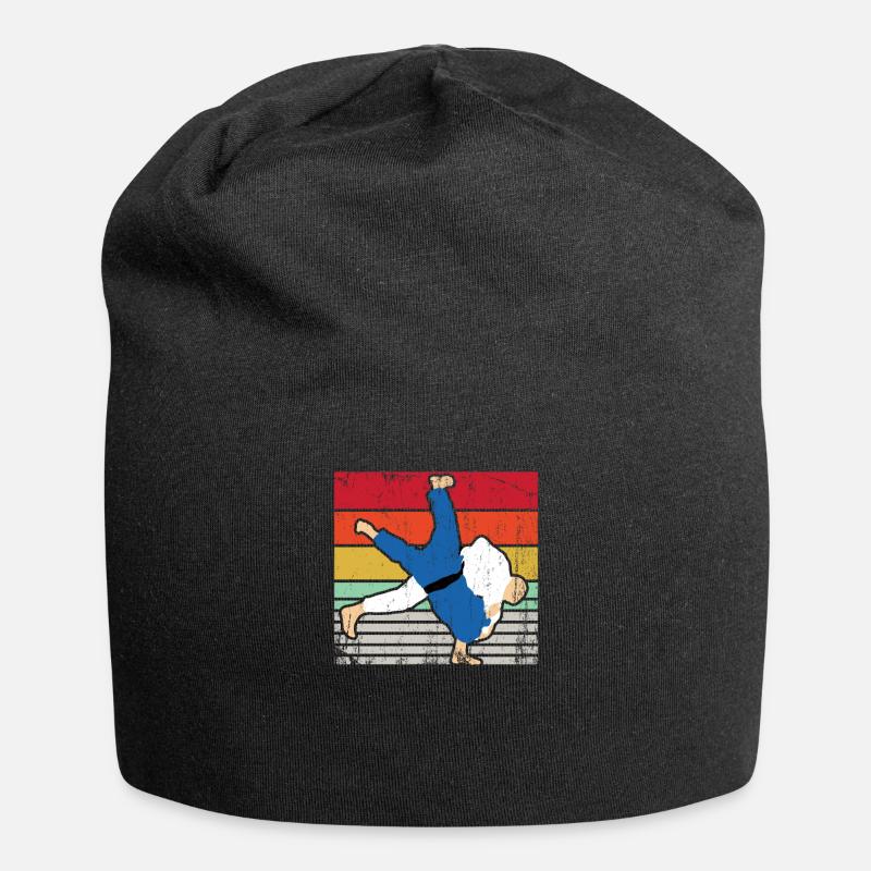 judo - Bonnet en jersey - noir