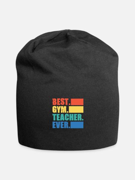 Fitnesstrainer - Jersey-Beanie - Schwarz