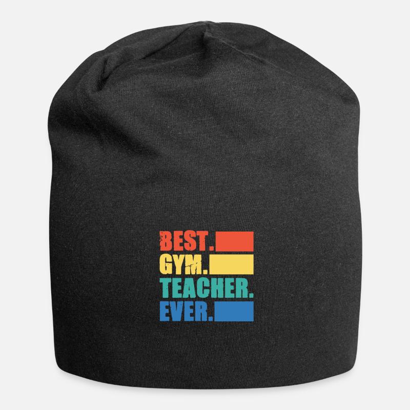 Fitnesstrainer - Jersey-Beanie - Schwarz