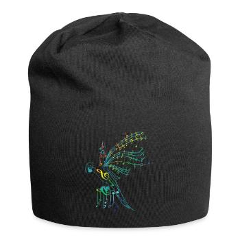 Bird of music - Jersey Beanie - black - Front