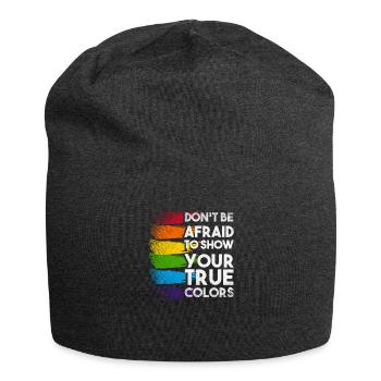 Pride CSD Parade LGBT Love Homo Gay Lesbian - Jersey Beanie - charcoal grey - Front