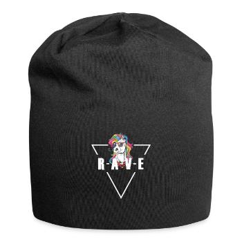 T-shirt Raver Unicorn Techno Party - Bonnet en jersey - noir - Devant