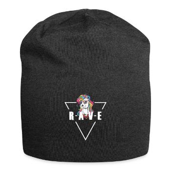 T-shirt Raver Unicorn Techno Party - Bonnet en jersey - charbon - Devant