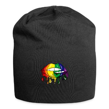 LGBT Lips Merch - Jersey Beanie - black - Front