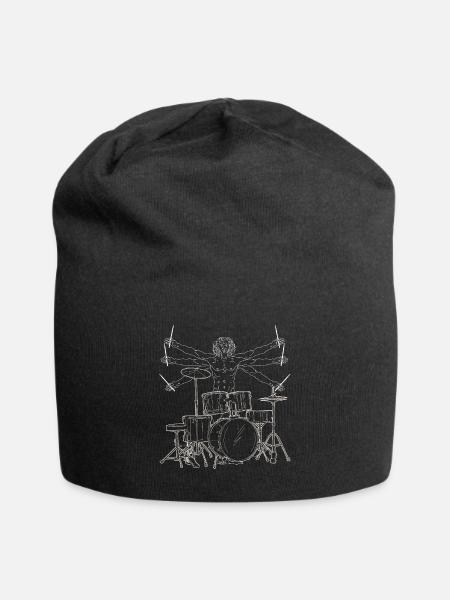 Batteur de Vitruve - Bonnet en jersey - noir