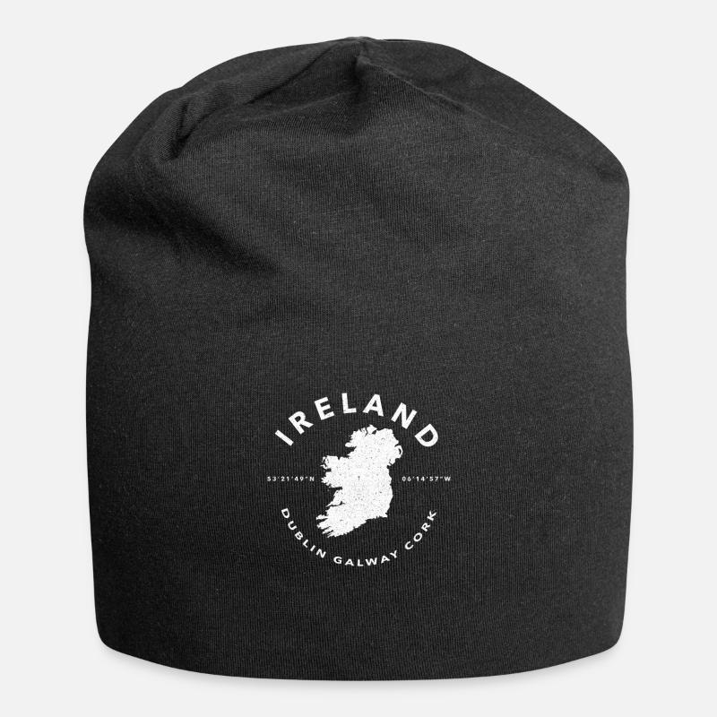 Dublin - Jersey-Beanie - Schwarz