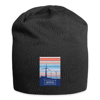 Une solution éolienne pour un avenir meilleur - Bonnet en jersey - noir - Devant