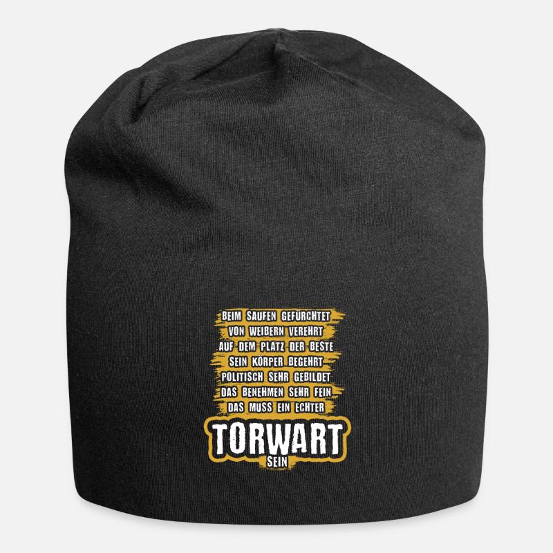 Torwart - Jersey-Beanie - Schwarz