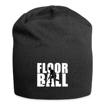 Unihockey Hobby im Namen - Jersey-Beanie - Schwarz - Vorne