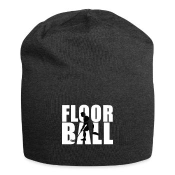 Passe-temps de Floorball au nom - Bonnet en jersey - charbon - Devant