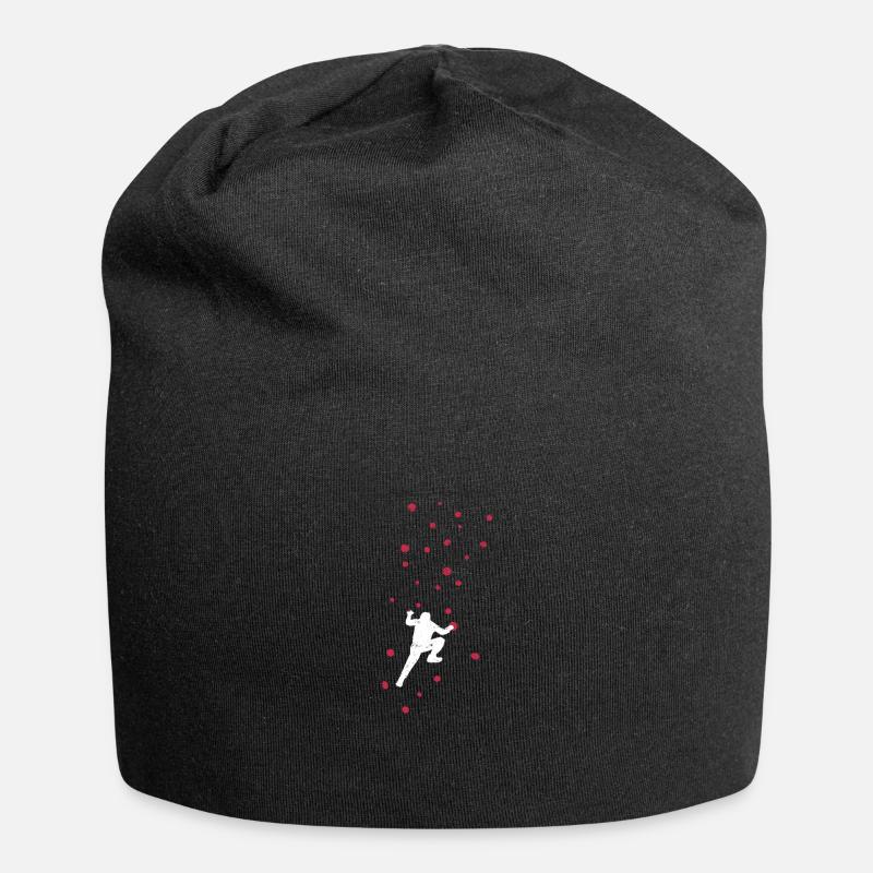 Bouldern - Jersey-Beanie - Schwarz
