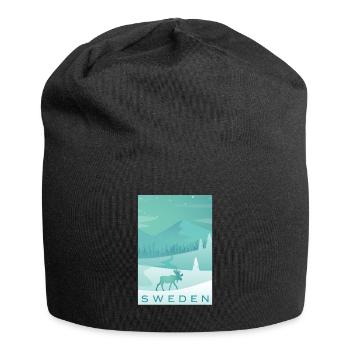 Suède - Bonnet en jersey - noir - Devant