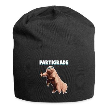 Tardigrade water bear microbiologist student party - Jersey Beanie - black - Front