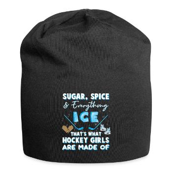Eisport ice skate goalkeeper hockey daughter - Jersey Beanie - black - Front