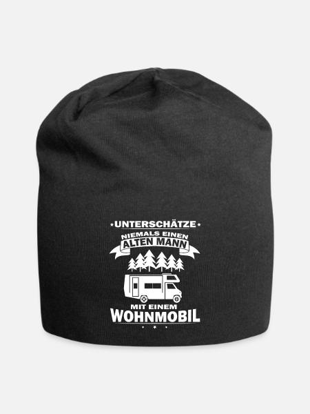 Lustige Wohnmobil Camping Camper Caravan - Jersey-Beanie - Schwarz