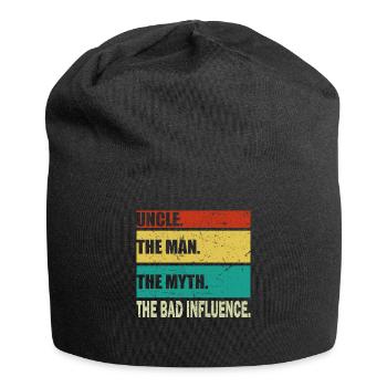 Onkel The Man Mythos Bad Influence Vintage Geschenk - Jersey-Beanie - Schwarz - Vorne