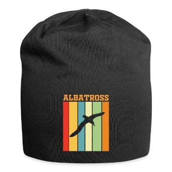 Albatros Retro Farbenspiel - Jersey-Beanie - Schwarz - Vorne