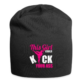 Karaté fille arts martiaux arts martiaux femmes cadeau - Bonnet en jersey - noir - Devant
