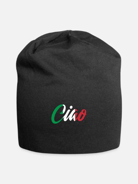 Italie - Bonnet en jersey - noir
