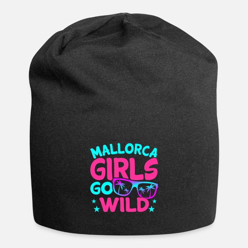 Mallorca - Jersey-Beanie - Schwarz