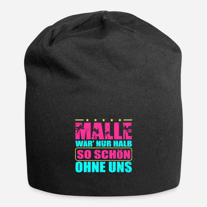 Mallorca - Jersey-Beanie - Schwarz