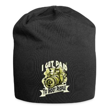 Photo photo photograph - Bonnet en jersey - noir - Devant
