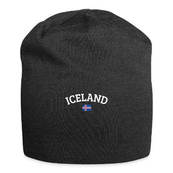 Islande - Bonnet en jersey - charbon - Devant