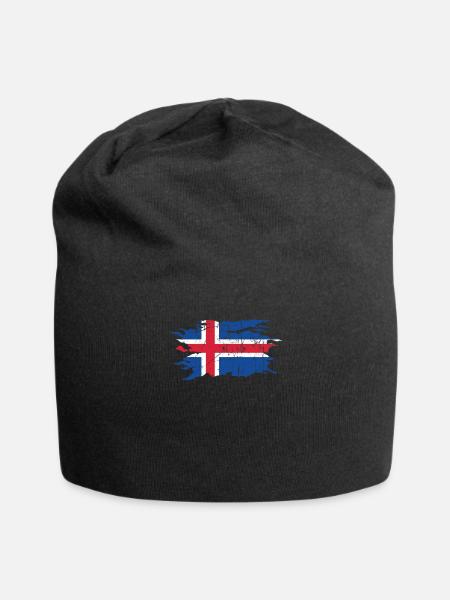 Islande - Bonnet en jersey - noir