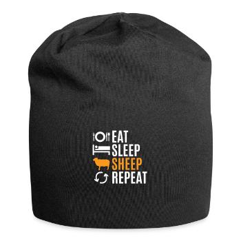 Schaf - Jersey-Beanie - Schwarz - Vorne