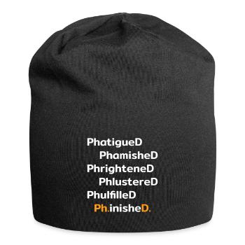 Doctorat inishe.D. Promotion Drôle - Bonnet en jersey - noir - Devant