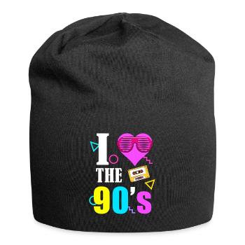 90s 80s 90s 80s - Jersey Beanie - black - Front