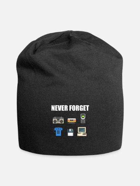 80s 90er Jahre 80er 90s - Jersey-Beanie - Schwarz