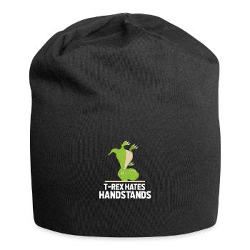 T-Rex handstand - Jersey Beanie - black - Front