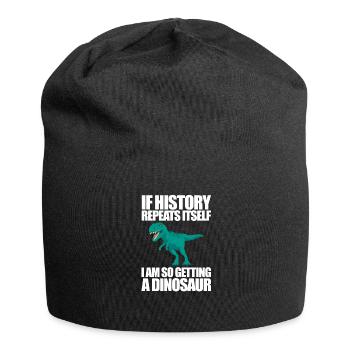 Dinosaur - Jersey Beanie - black - Front