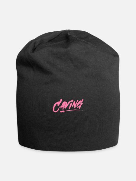 Höhlenforscher - Jersey-Beanie - Schwarz