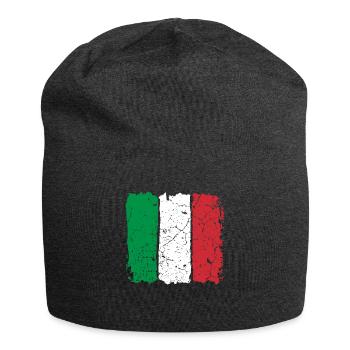 Italy flag - Jersey Beanie - charcoal grey - Front