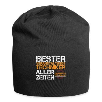 Veranstaltungstechniker Veranstaltungstechnik - Jersey-Beanie - Schwarz - Vorne