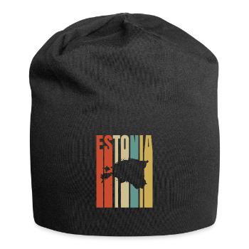 Estland - Jersey-Beanie - Schwarz - Vorne