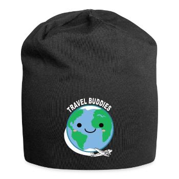Travel Travel Buddies Traveler Traveling Reisen - Jersey Beanie - black - Front