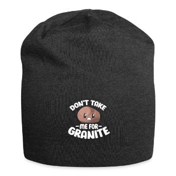 Geologie - Jersey-Beanie - Anthrazit - Vorne