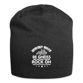 Geologie - Jersey-Beanie - Anthrazit - Vorne