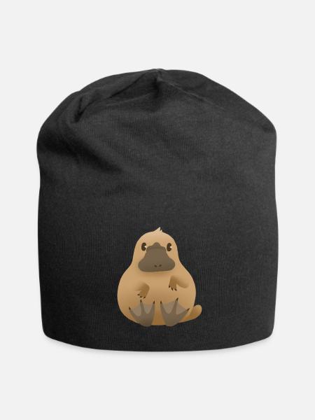 Schnabeltier (Platypus) - Jersey-Beanie - Schwarz